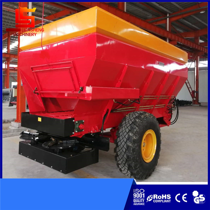 Large Scale Farmyard Manure Spreader Tractor Trailed Fertilizer Spreading Machine
