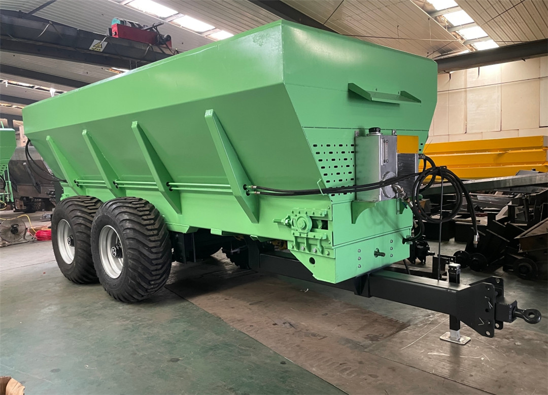 Large Capacity 8-12 Cube Farmyard Manure Spreader Organic Fertilizer Lime Spreading Machine