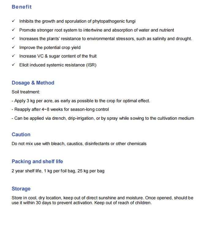 Benefitial Bacteria - Plant Root Stimulator Fungicide, Enhancing Growth Soil Health - Bacillus Licheniformis