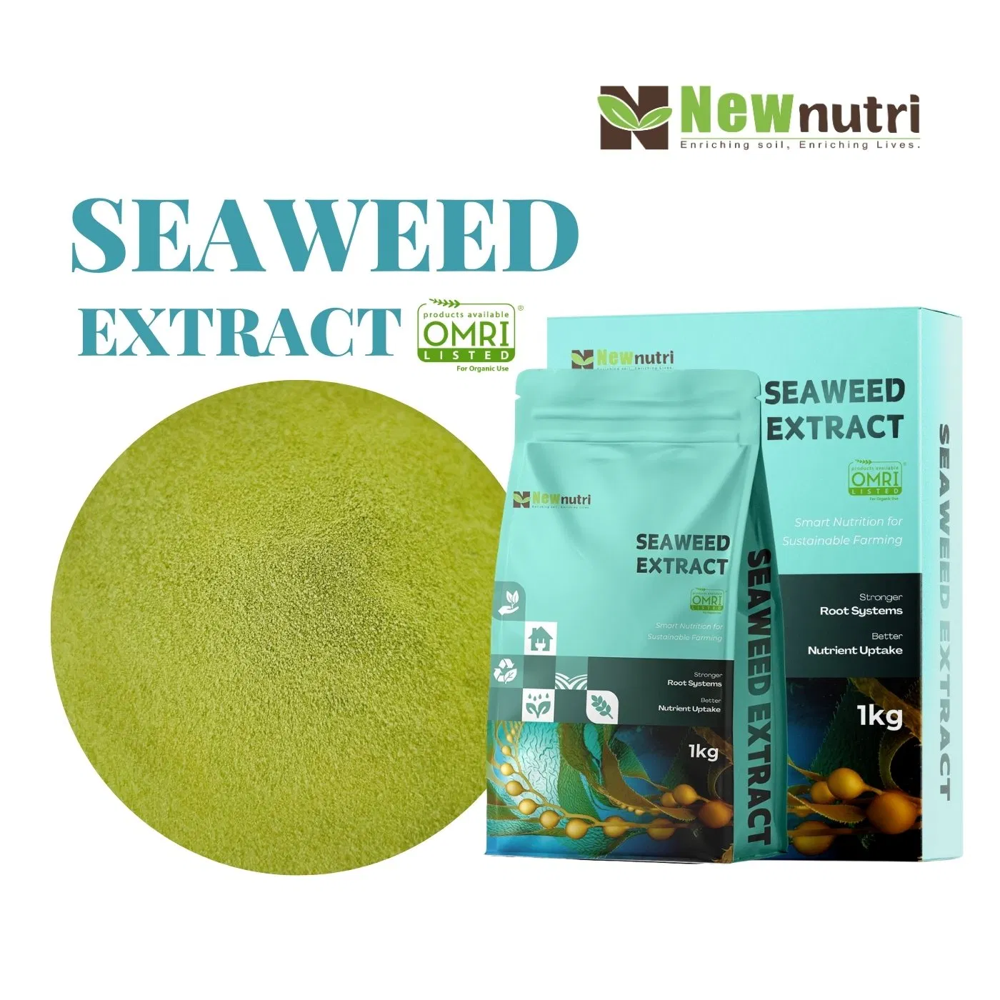 Omri Listed Ascophyllum Nodosum Seaweed Extract Customized Packaging Factory Biostimulant Fertilizer