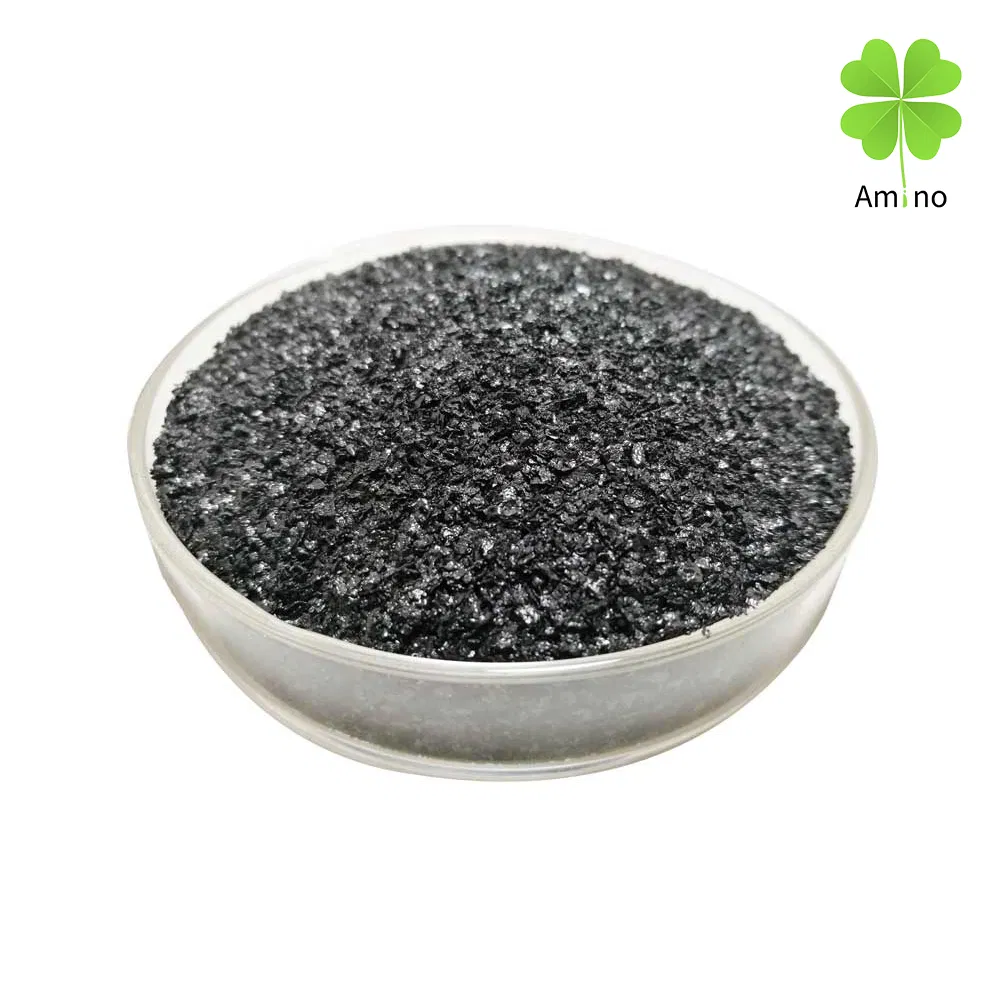Shiny Flakes 65% Humic Acids Content Potassium Humate for Fruit/Vegetable/Crops 100% Water Soluble Organic Fertilizer