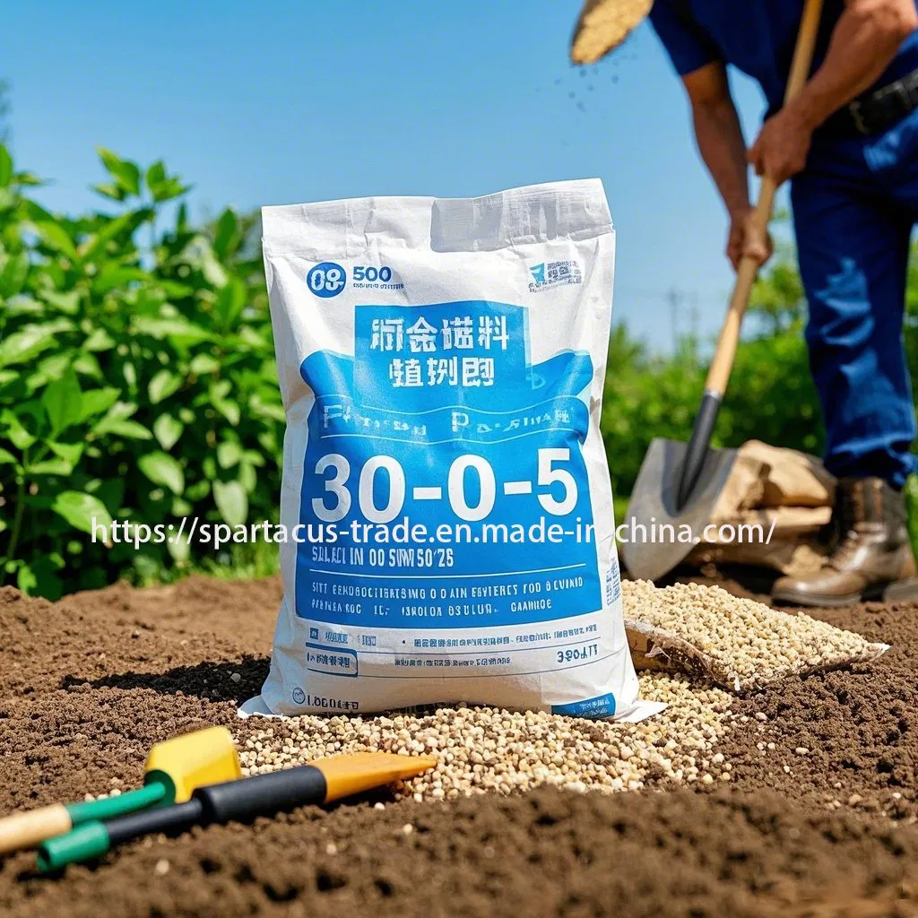 High Nitrogen 30-0-5 Compound Fertilizer Granules Urea Alternative for Top Dressing Fast-Acting Nitrogen Boost for Crops