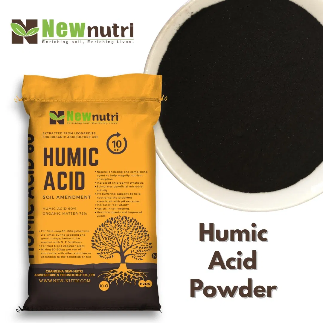 Bio Humic Acid Organic Fertilizer Potassium Humate Raw Material for Sustainable Agriculture