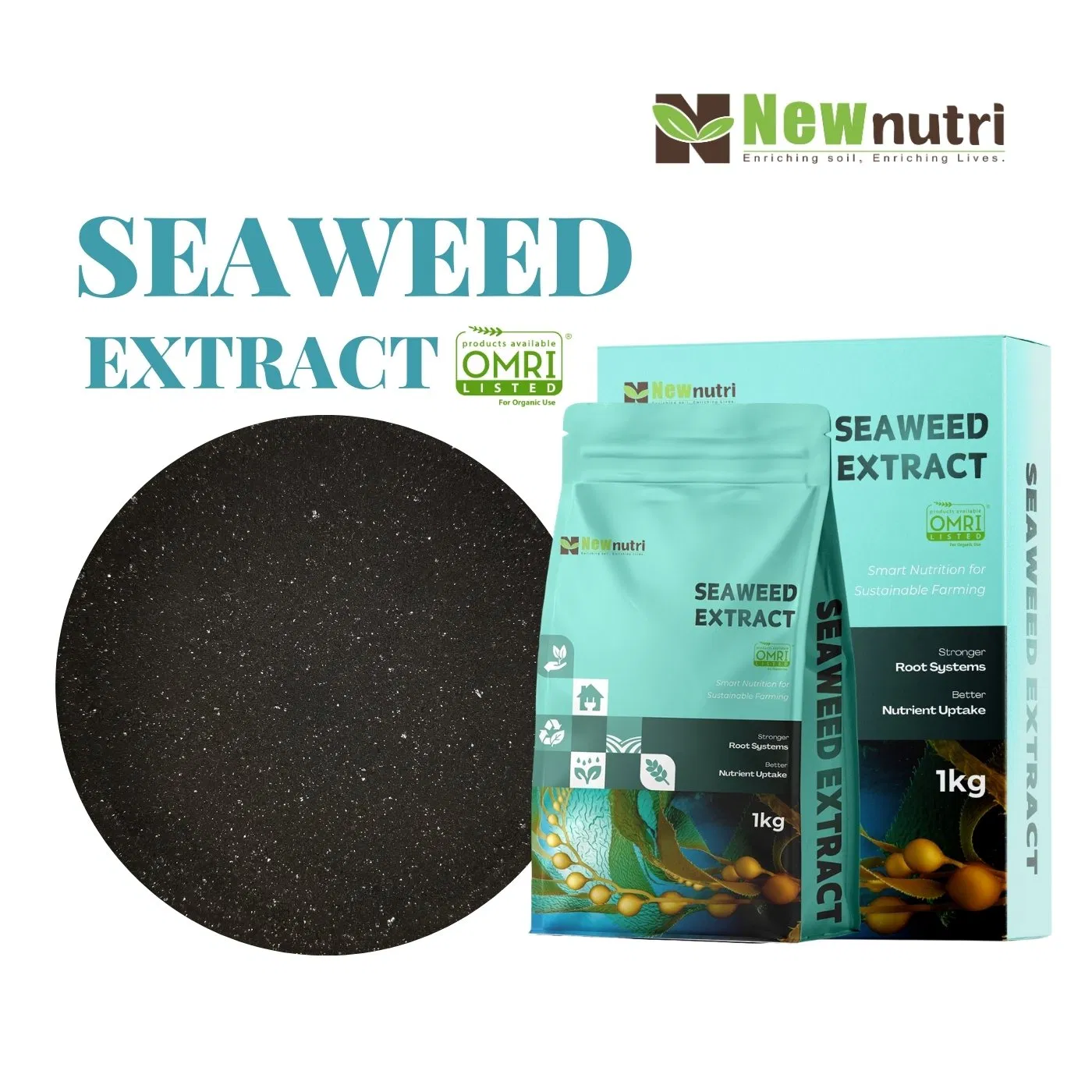 Omri Listed Ascophyllum Nodosum Seaweed Extract Customized Packaging Factory Biostimulant Fertilizer