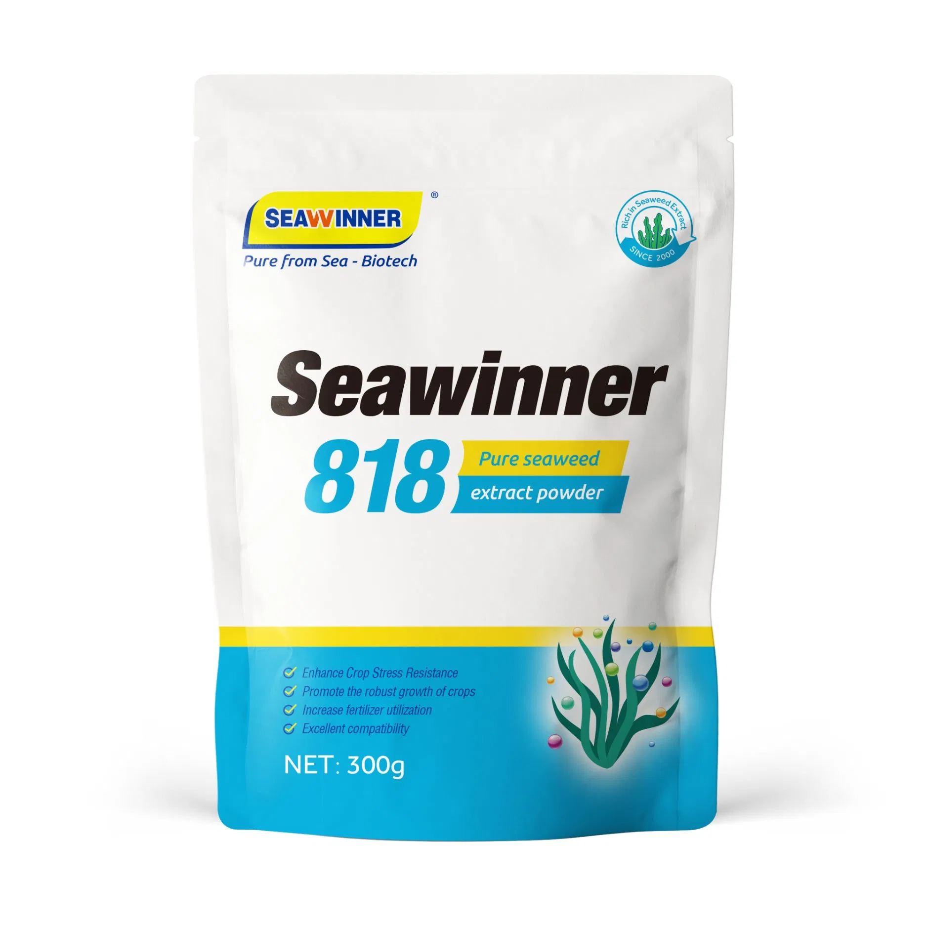 Hot Sale Seawinner 818 Pure Seaweed Exteact Fertilizer Powder Hot Sale