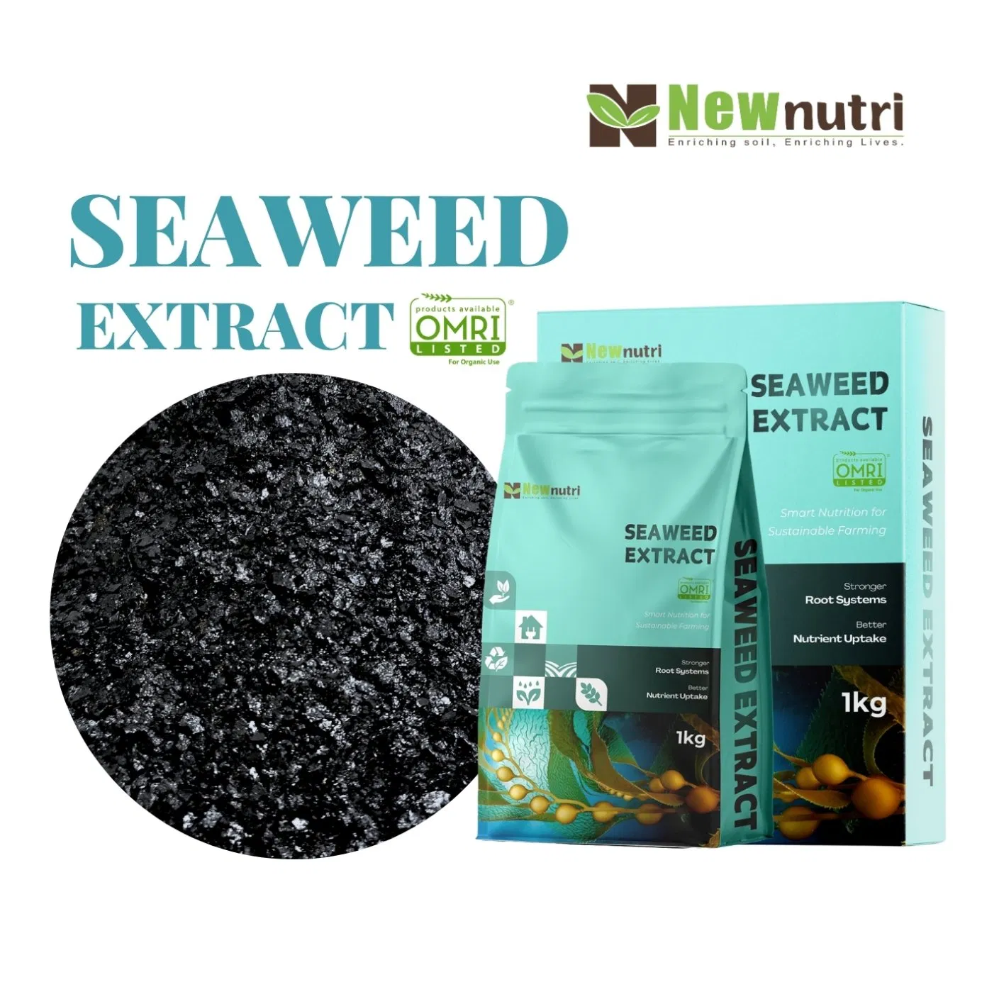 Omri Listed Ascophyllum Nodosum Seaweed Extract Customized Packaging Factory Biostimulant Fertilizer