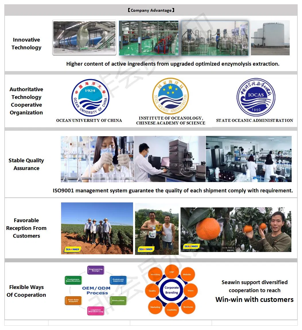 Fertilizer Biostimulant Amino Acid Seaweed Extract Alga Root Promoter Plant Nutrition