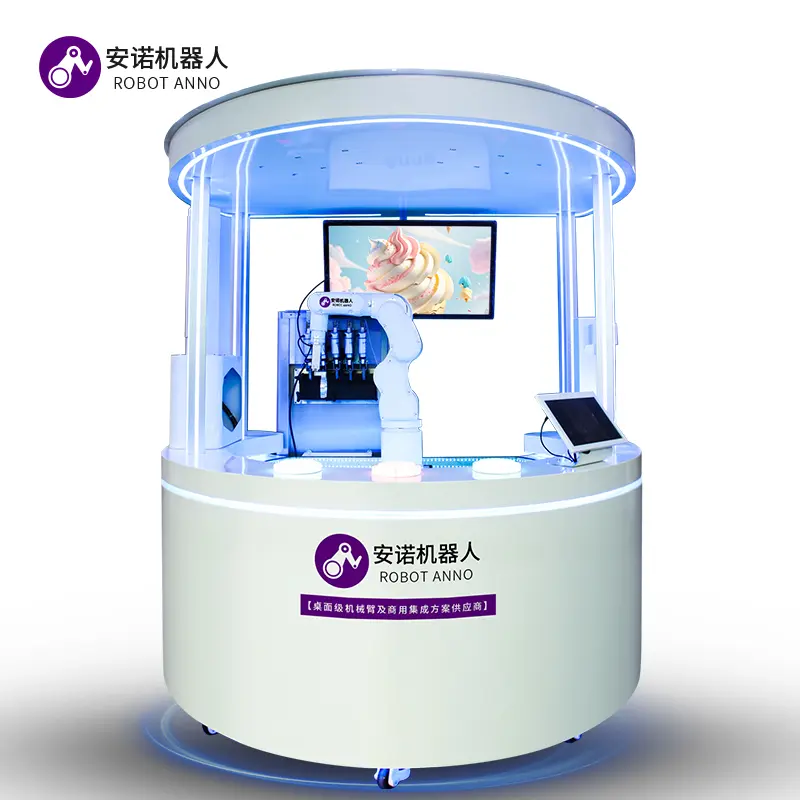 High-Quality Ai Robot Ice Cream Machine(Round Type) -- A New Generation Of Ice Cream Master Supplier, Factory