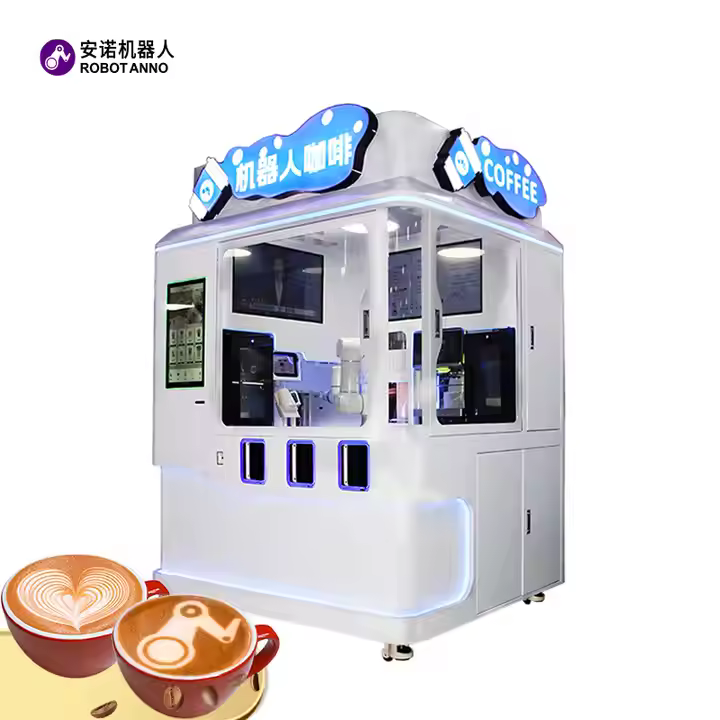 High-Quality China Suppliers Factory AI Coffee Robot Vending Machine for Hot & Cold Beverages with Latte Art Master Technology Suppliers, Factory