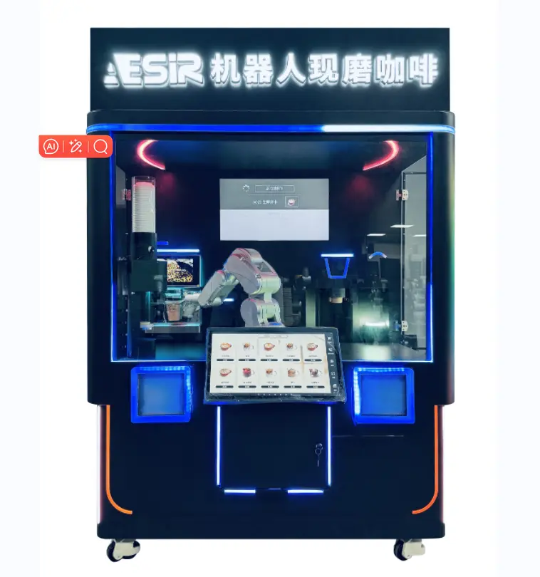 High-Quality NEW AI Robot Coffee Vending Machine Mobile 24H Master Cafe Manufacturers, Factories