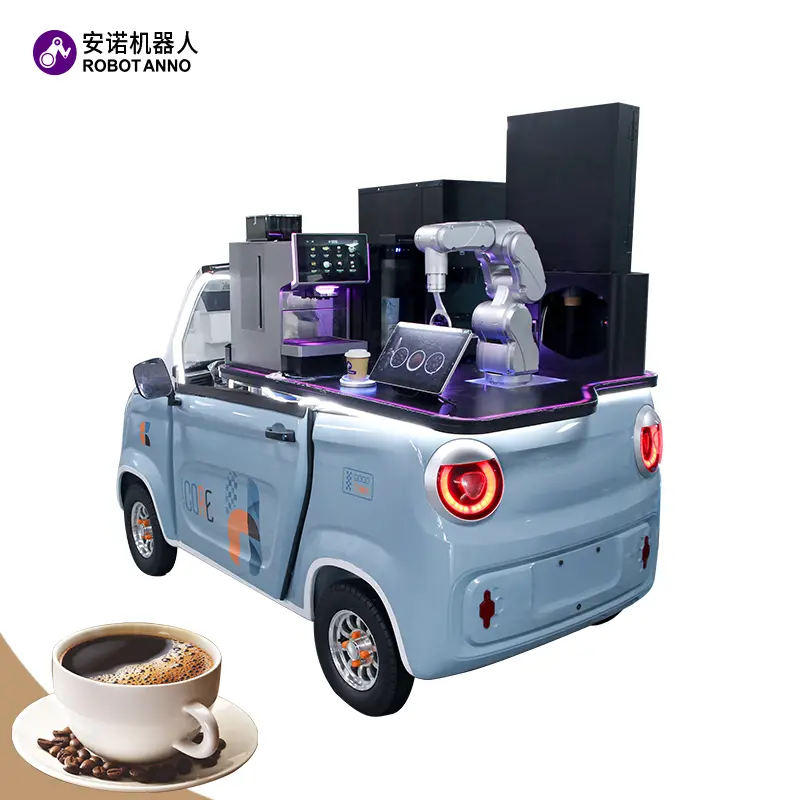 Custom New Generation Mobile Smart Café: AI Robot Coffee Machine from China Suppliers & Factory - 24/7 Coffee Vending Solutions Supplier, Factories
