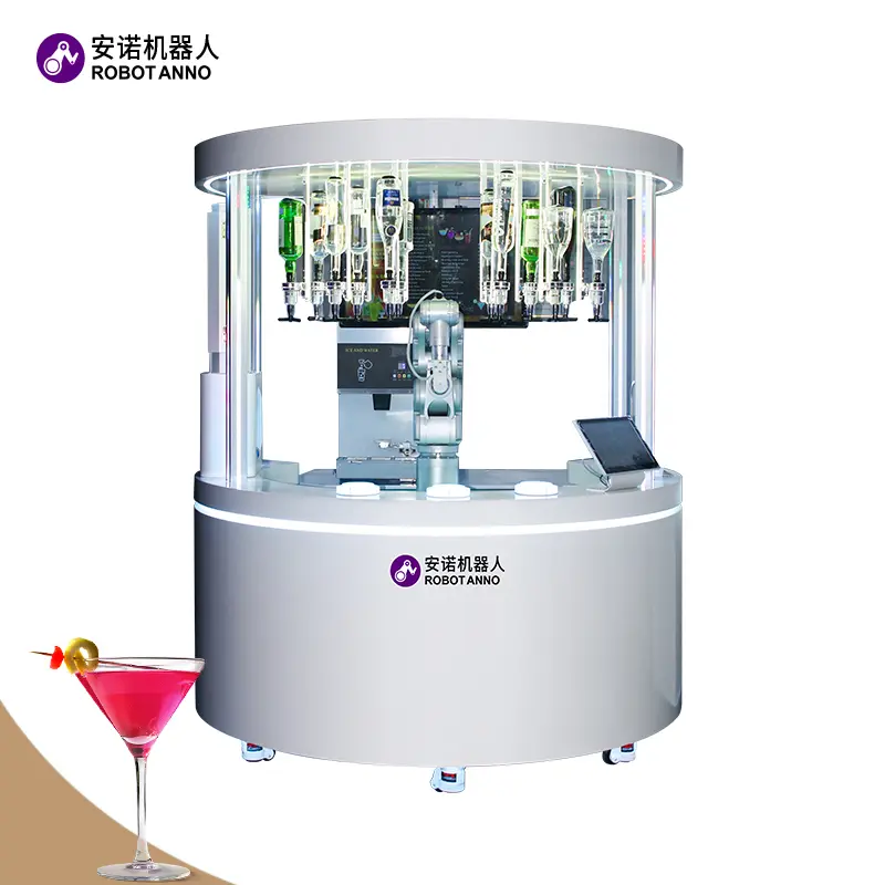 Custom AI Robot Bartender Vending Machine: Next-Gen Mixology with Ice Machine Manufacturers, Factory