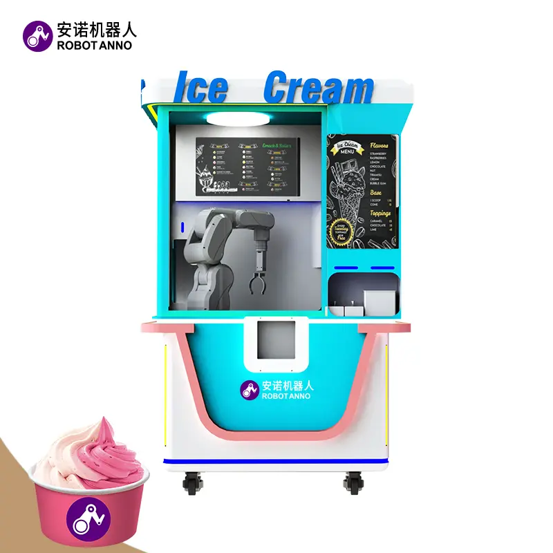 OEM New Master 24h Robot Lce Cream Shop--Ai Robot Ice Cream Kiosk Manufacturer, Suppliers