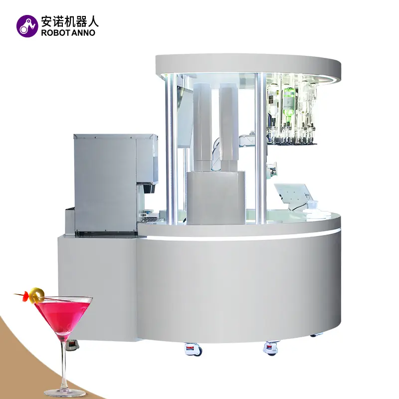 Custom AI Robot Bartender Vending Machine: Next-Gen Mixology with Ice Machine Manufacturers, Factory