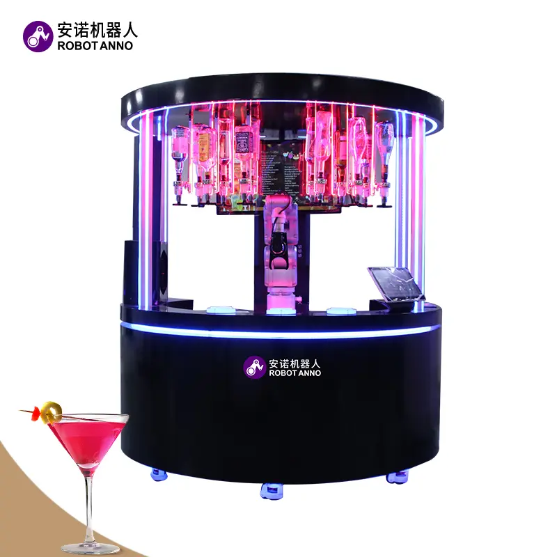 Custom AI Robot Bartender Vending Machine: Next-Gen Mixology with Ice Machine Manufacturers, Factory