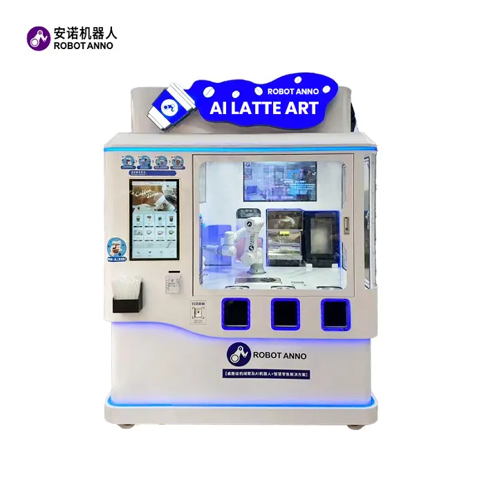 High-Quality China Suppliers Factory AI Coffee Robot Vending Machine for Hot & Cold Beverages with Latte Art Master Technology Suppliers, Factory