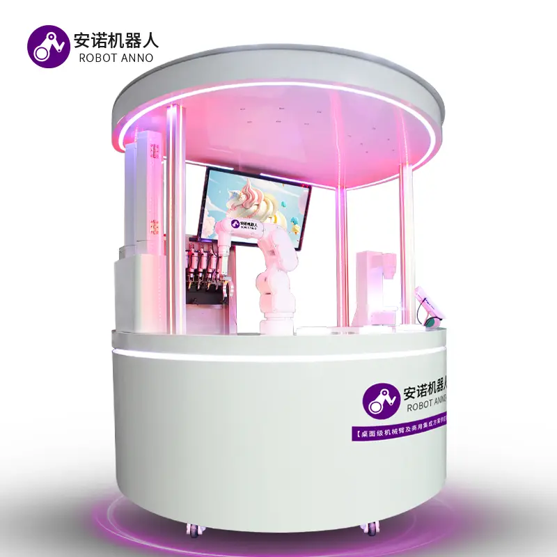 High-Quality Ai Robot Ice Cream Machine(Round Type) -- A New Generation Of Ice Cream Master Supplier, Factory