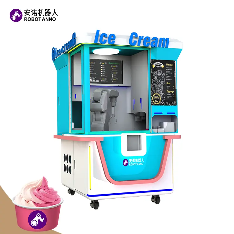 OEM New Master 24h Robot Lce Cream Shop--Ai Robot Ice Cream Kiosk Manufacturer, Suppliers