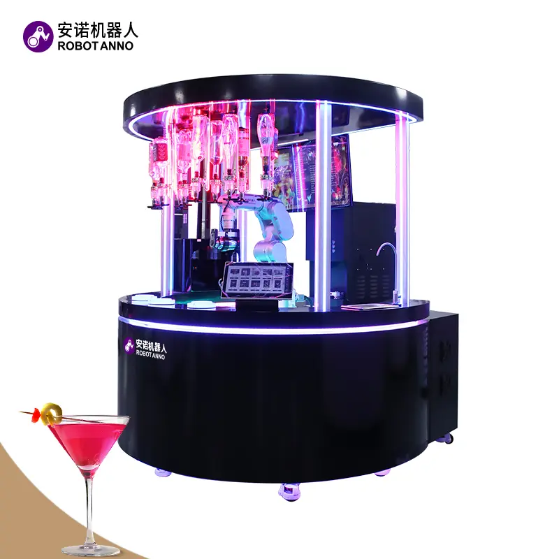 Custom AI Robot Bartender Vending Machine: Next-Gen Mixology with Ice Machine Manufacturers, Factory