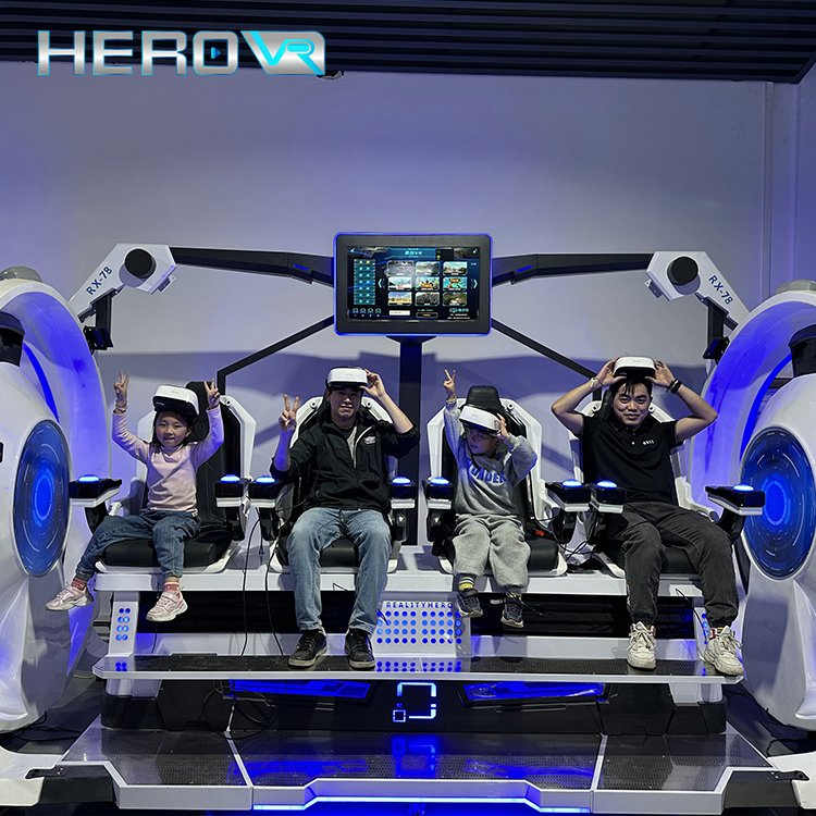 Herovr Amusement Park Technology 9d Virtual Reality Cinema Equipment 4 Seats 9d Vr Machine for Sale