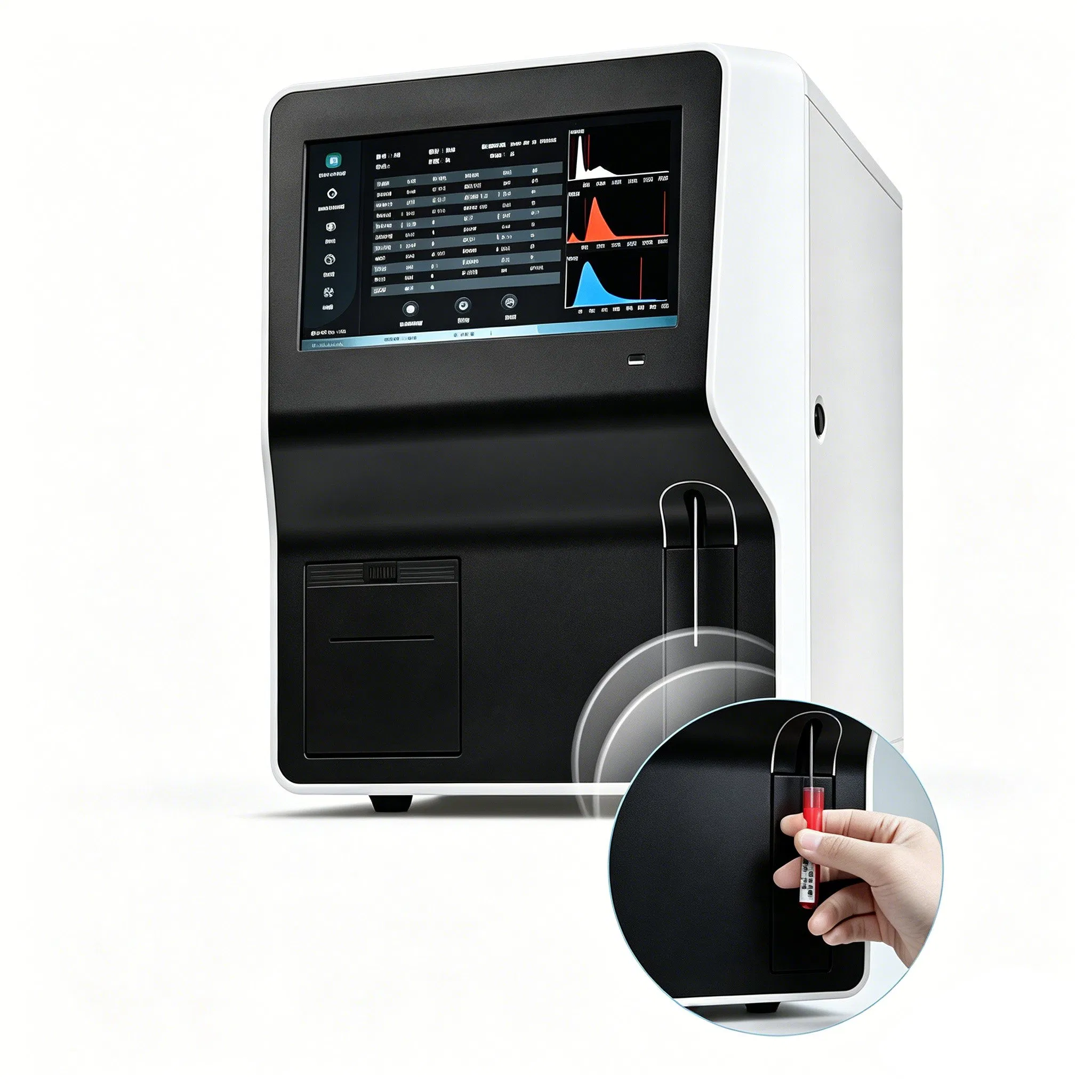Auto Blood Immunoassay System Testing Cell Counter Cbc Hematology Analyzer Blood Cell Counter Machine