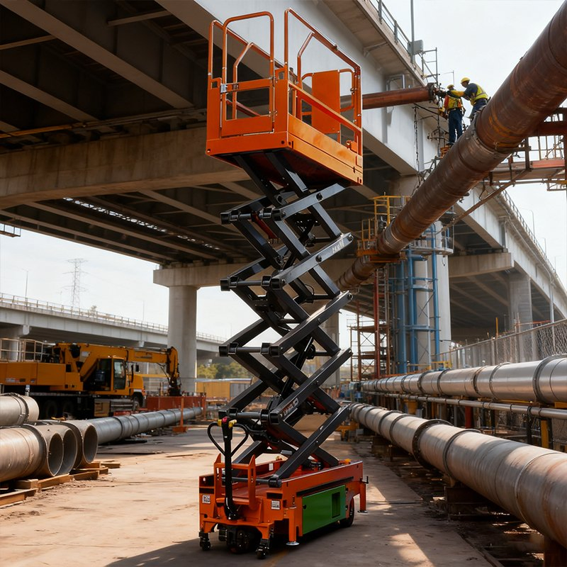 Mobile Aerial Work Platform with Hydraulic Scissor Lift Technology