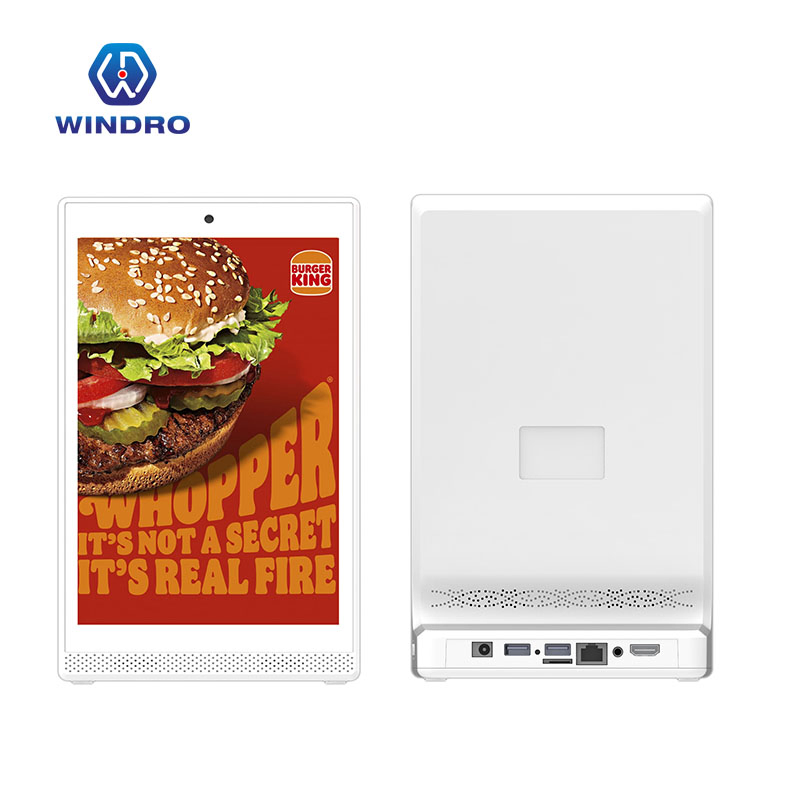 L Shape Vertical LCD Display Touch Android Tablet 10.1 Inch Desktop Digital Signage Screen for Customer Feedback Ordering System