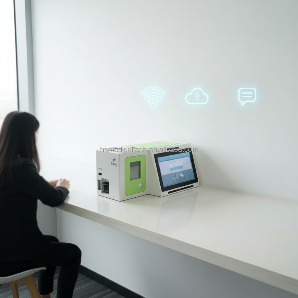 Huasheng Medical Real-time Advanced AI Assessment Portable Android Digital Telemedicine BMI Scale Healthcare Kiosk HS-S10