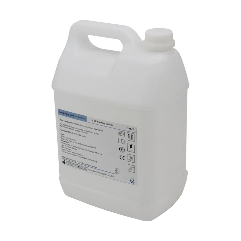 Blood Test Hematology Analysis Reagent BC Cleaning Solution 5.5L For Hospital Clinical Laboratory