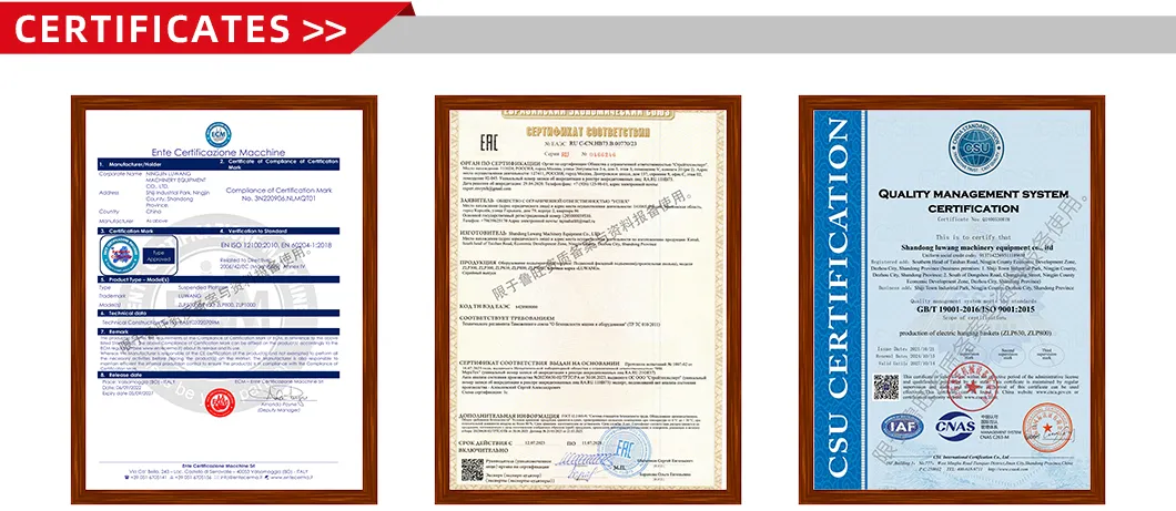 Certifications