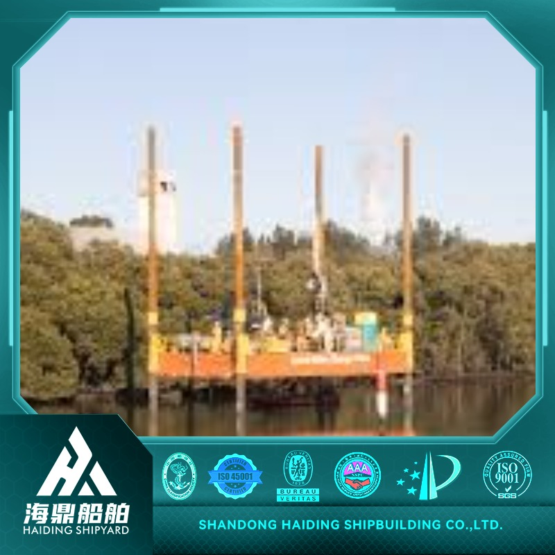 Offshore Jack-up Platform for Shallow Sea Areas, Offering Stable Workbench for Coastal Survey and Data Collection Teams Jack up Barge