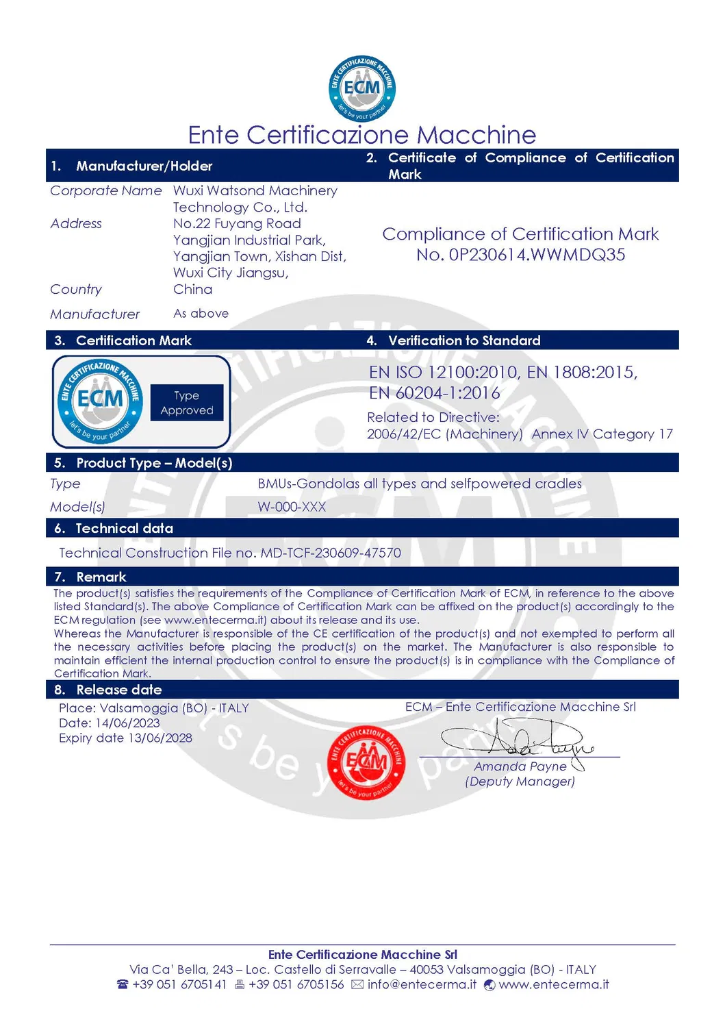 Certification 2