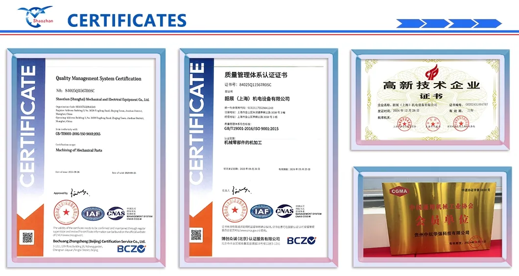 Certifications
