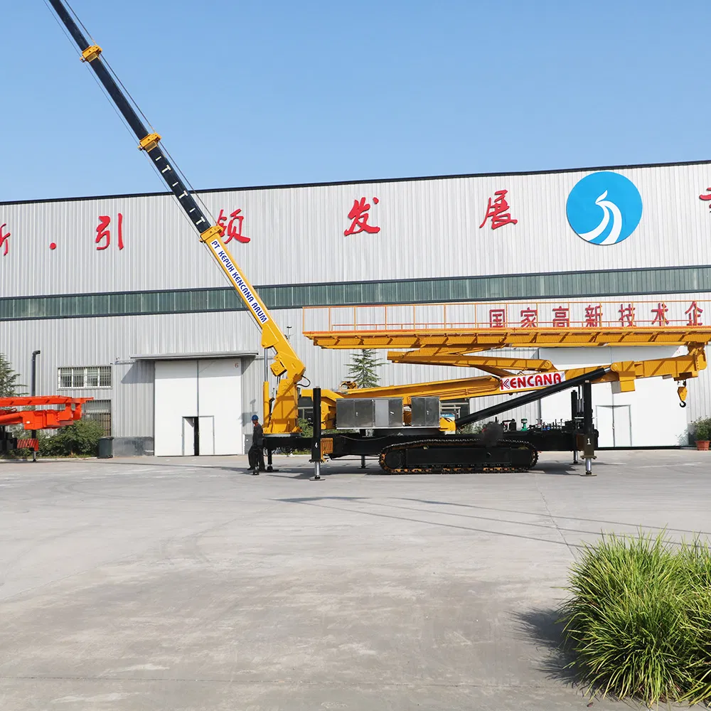 with Height Digital Display and Large Arm Angle Display Instrument Can Be Customized Crawler Type Aerial Lifting Platform