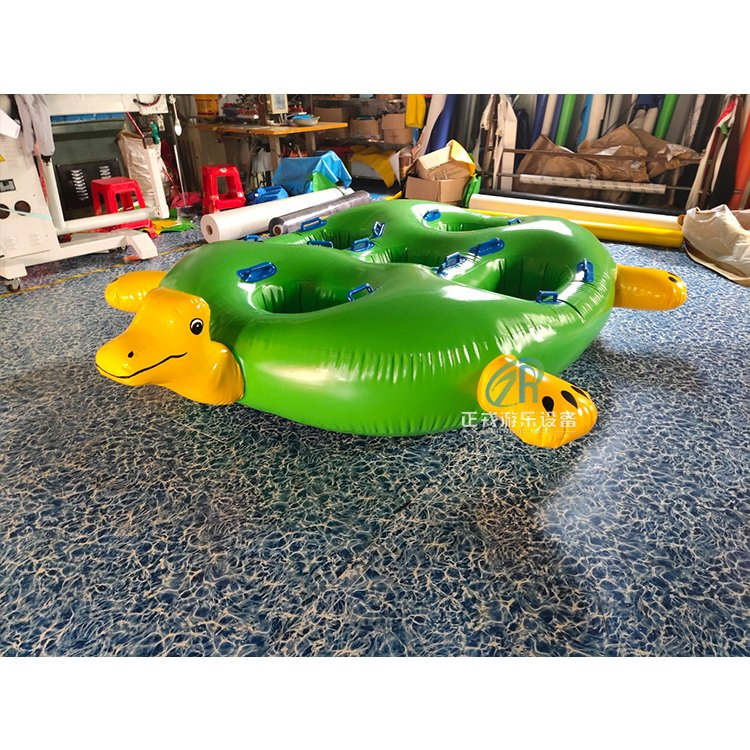 Green Turtle Water Toys Good Quality Inflatable Floating Platform