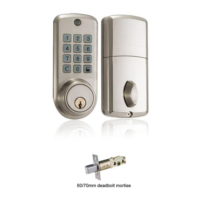 Silver Color Virtual Anti-Theft Password Technology Automatic Door Lock