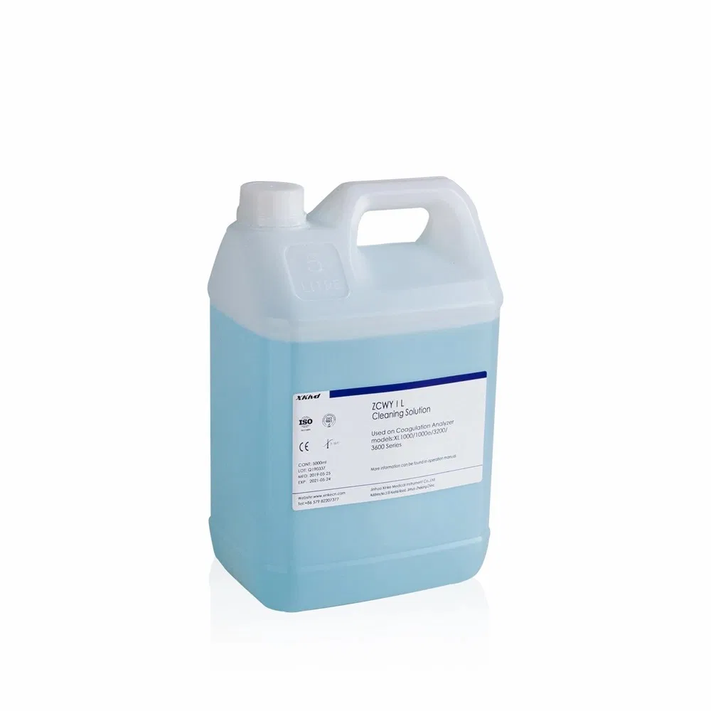 Cleaning Solution II for Analyzer of Zonci XL1000/1000e/3200/3600 Coagulation Analyzer for Hospital Equipment