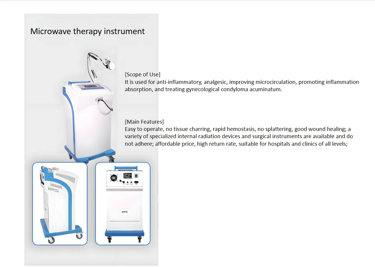 Microwave Therapy Machine Physiotherapy Equipment for Physical Rehabilitation and Pain Management Adjustable Frequency and Intensity Settings for Clinical Home