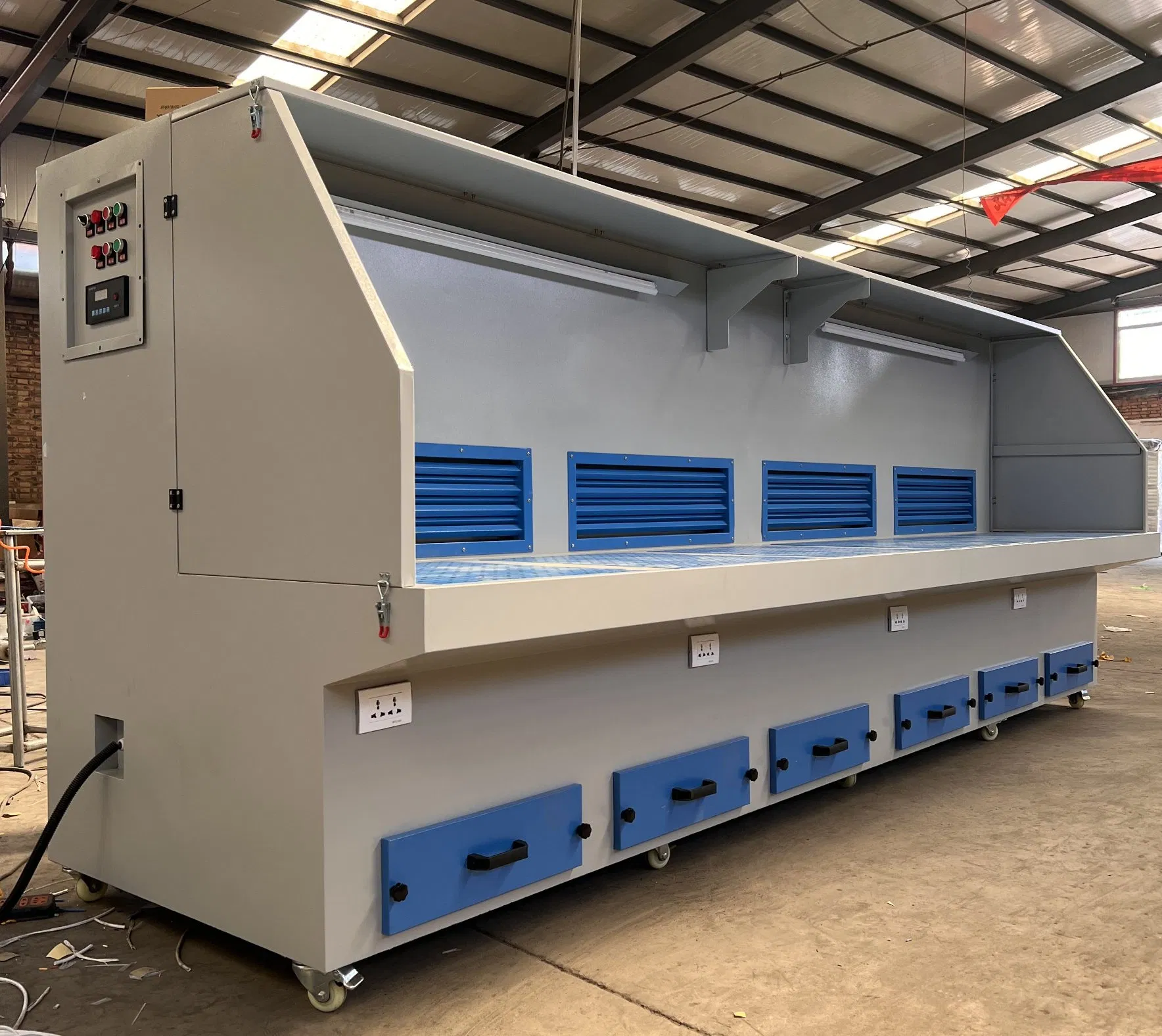 Explosion Proof Downward Suction Workbench and Dry Grinding Dust Collection Platform, Capable of Handling Flammable and Explosive Dust