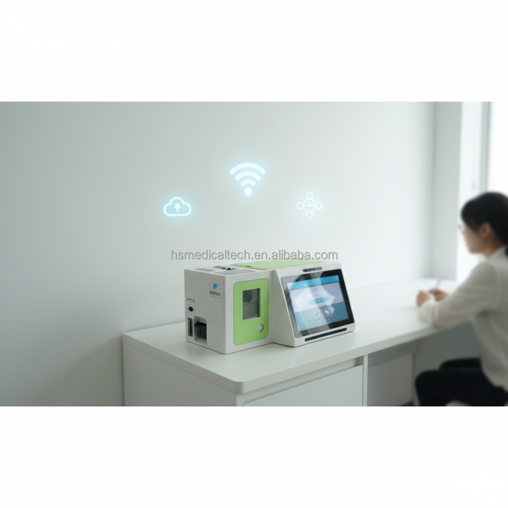 Huasheng Medical Real-time Advanced AI Assessment Portable Android Digital Telemedicine BMI Scale Healthcare Kiosk HS-S10