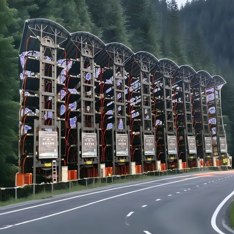 Eounice Vertical Parking System - Custom Rotary Design IoT-Enabled Parking Solutions