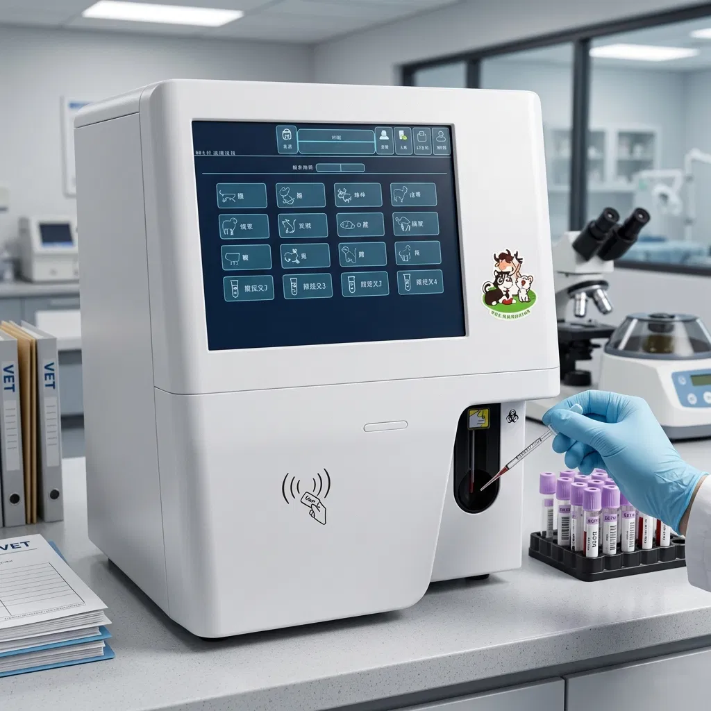 Fully Automated 3 Part Veterinary Hematology Analyzer/Full Blood Count Auto Blood Analyzer Integrated Blood Testing System Laboratory Equipment