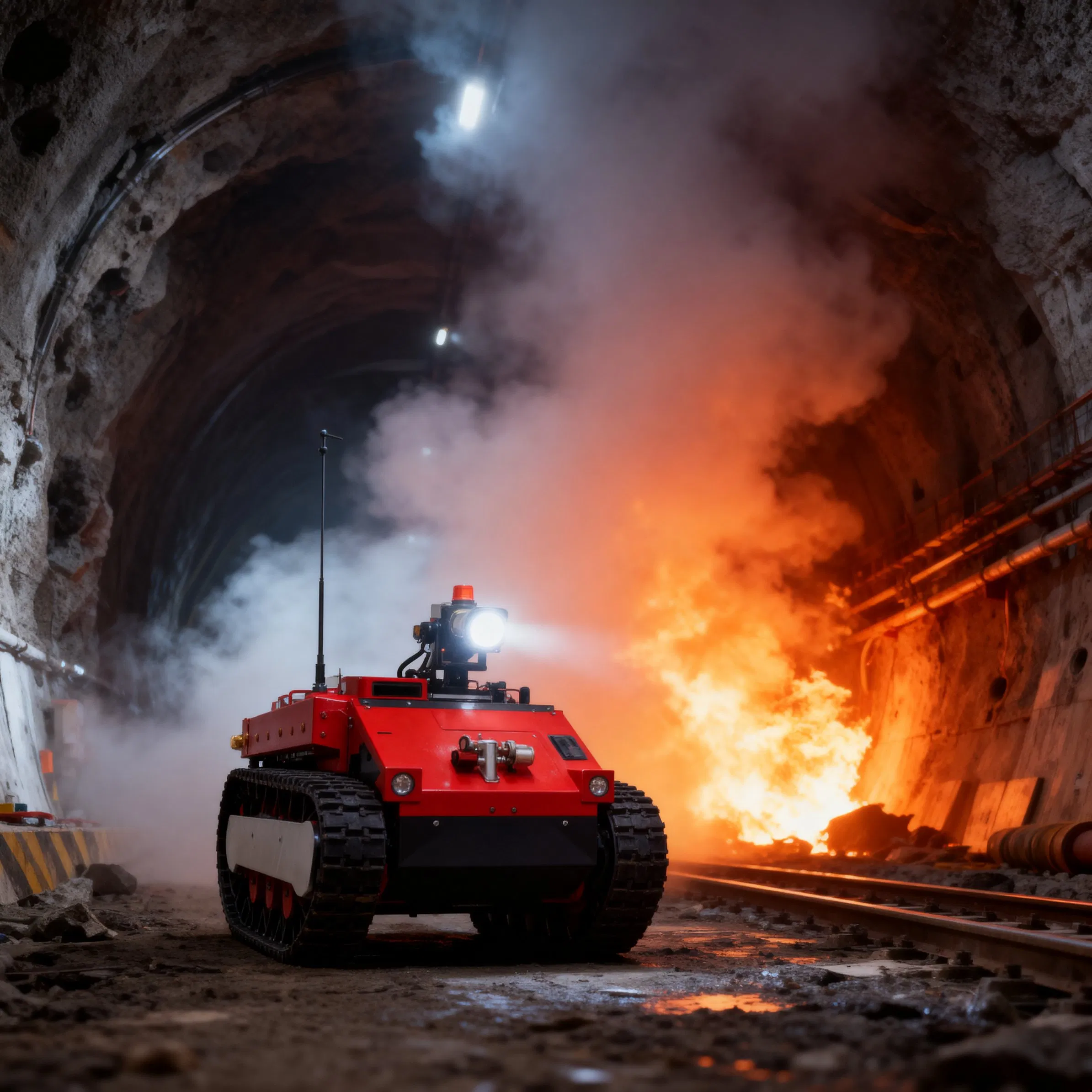 Remote Controlled Fire Response Ugv for Chemical Plant Inspection