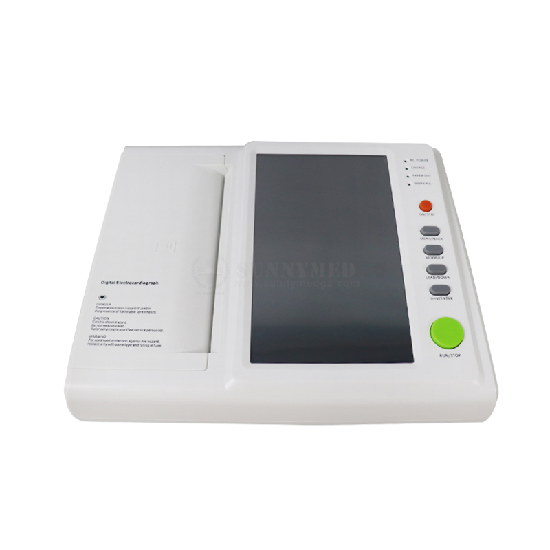 Sy-H008 Clinical Hospital ICU Medical Equipment Portable 12 Channel ECG Machine