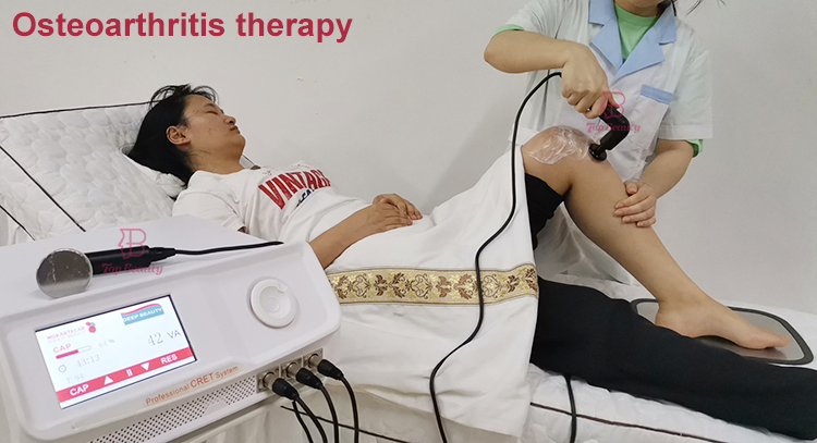 Painless Ret Cet Handle Rehabilitation Pain Relief Physical Therapy Equipment Tecar RF Winback Tecartherapy Physio Tecar Device