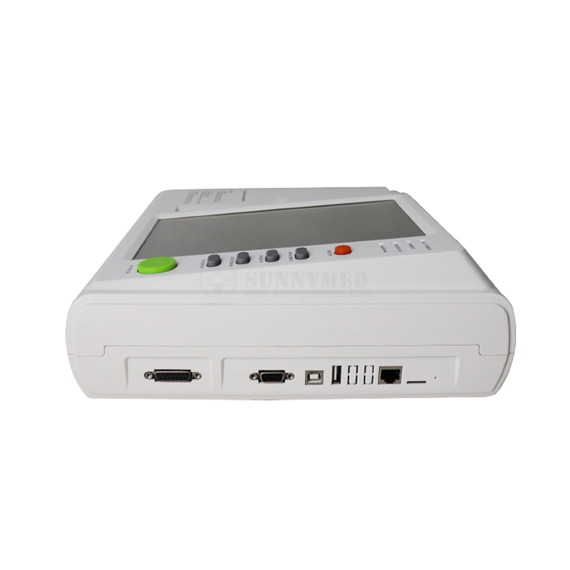 Sy-H008 Clinical Hospital ICU Medical Equipment Portable 12 Channel ECG Machine