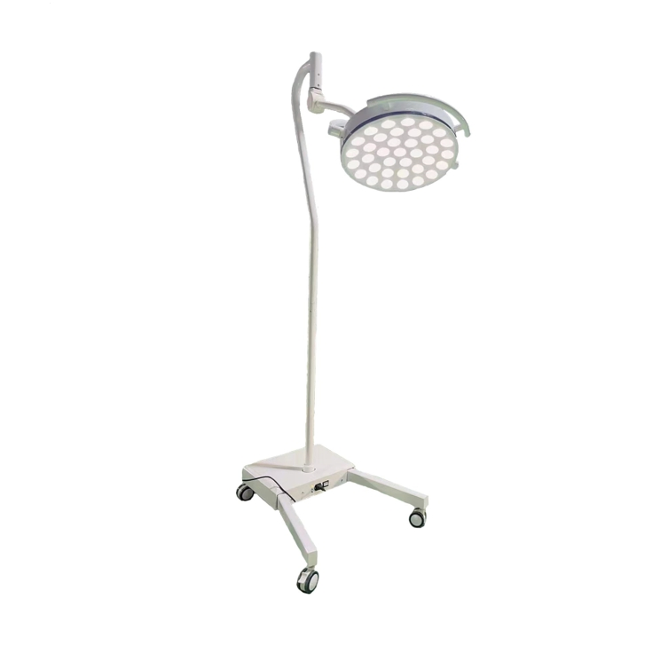 Factory Hot Selling Electric Single Dome LED Operating Room Light Mobile Trolley Operating Lamp LED Operating Examination Light
