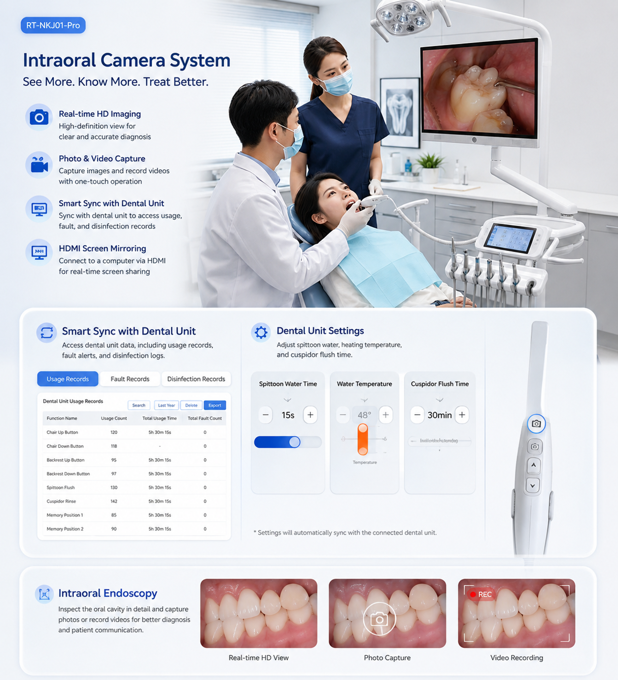 Touch Screen Android Digital Observation System High Definition TFT LCD Display for Clinical Medical Laboratory Use