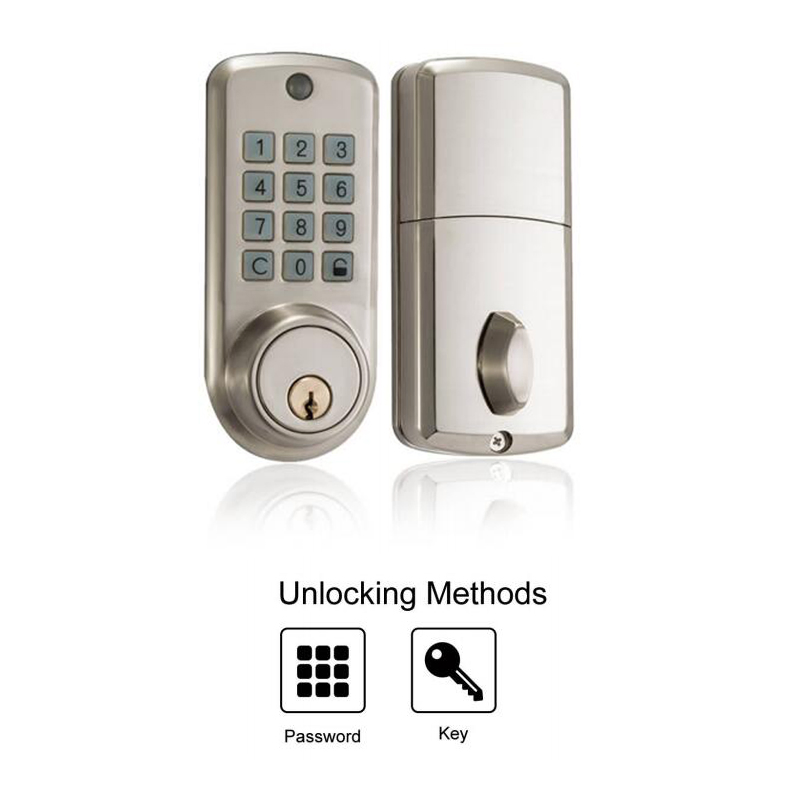 Silver Color Virtual Anti-Theft Password Technology Automatic Door Lock