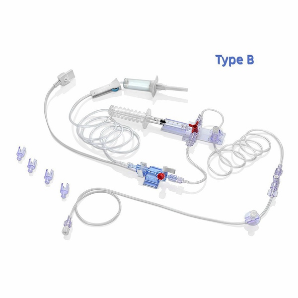 Medical Clinical Blood Pressure Monitoring Transducer with The Closed Blood Sampling Collection System Device Port IV Infusion Transfusion Hub Work Station